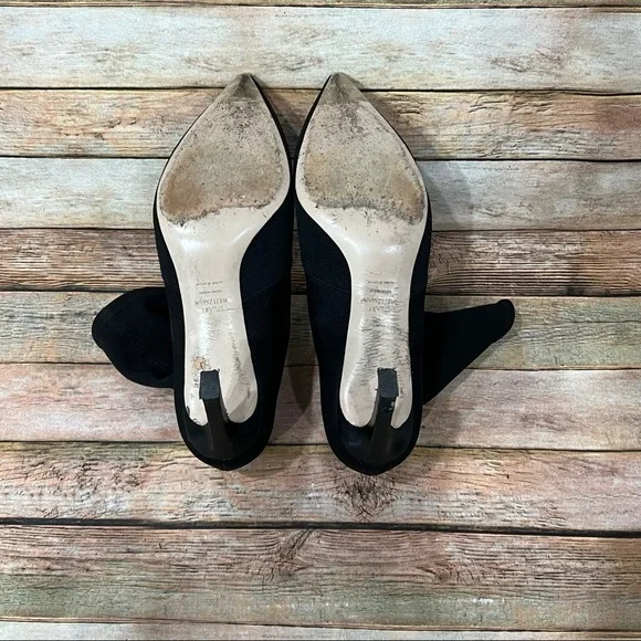 Stuart Weitzman Black sock  Rapture Heeled Boots - Picture 8 of 10